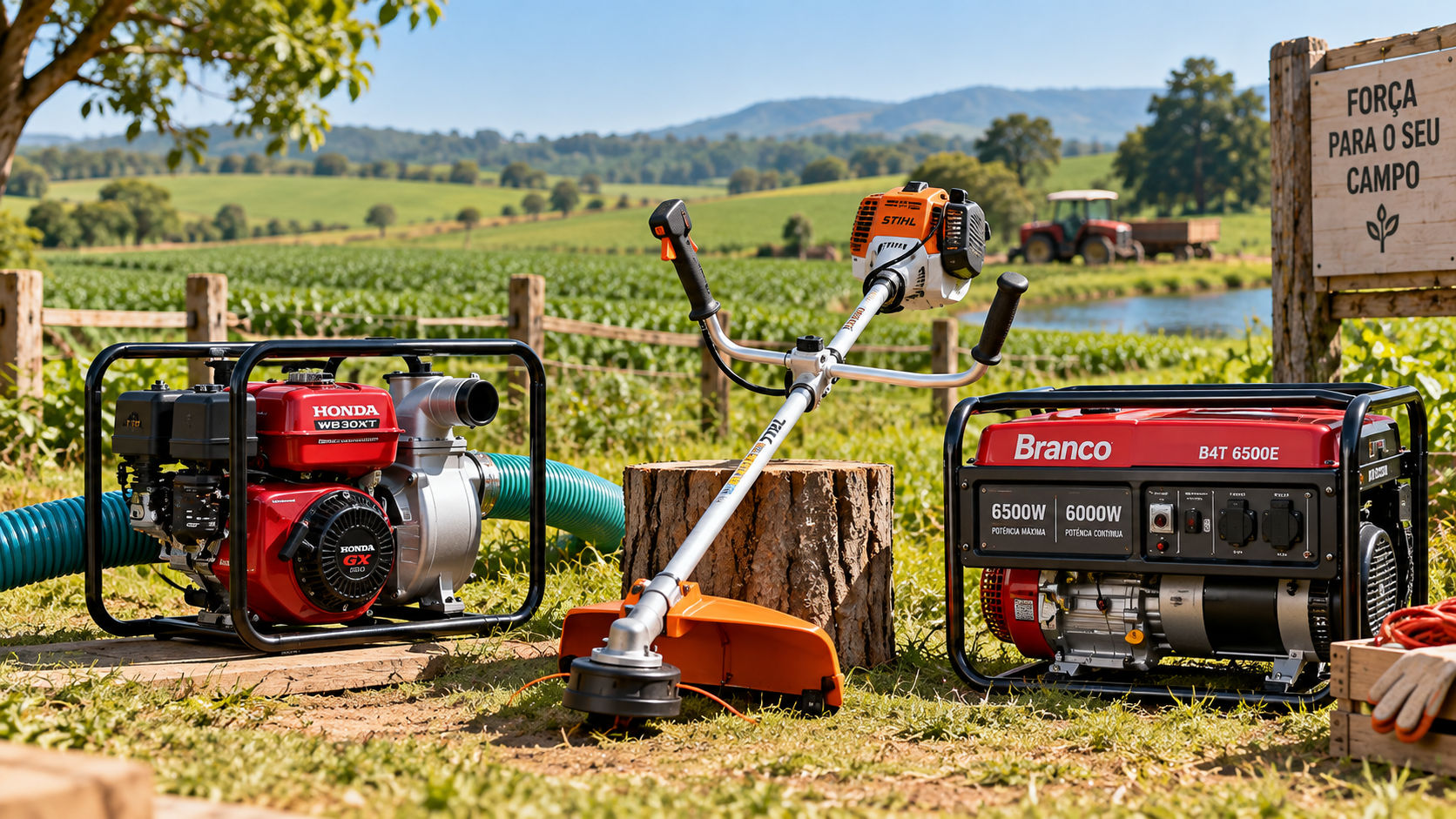 Máquinas e equipamentos para campo